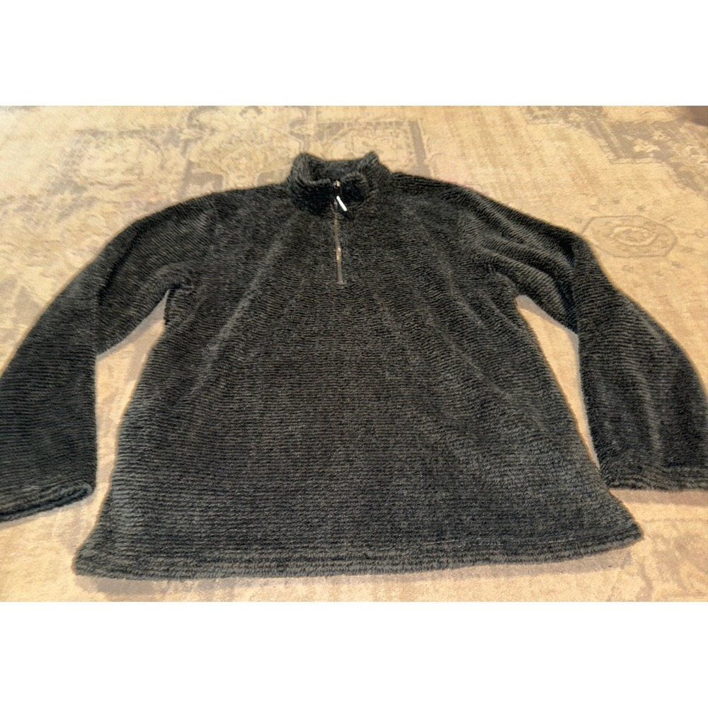 Roper Wear The‎ West pullover gray Mens Size Large  1/4" Zip Soft Fleece